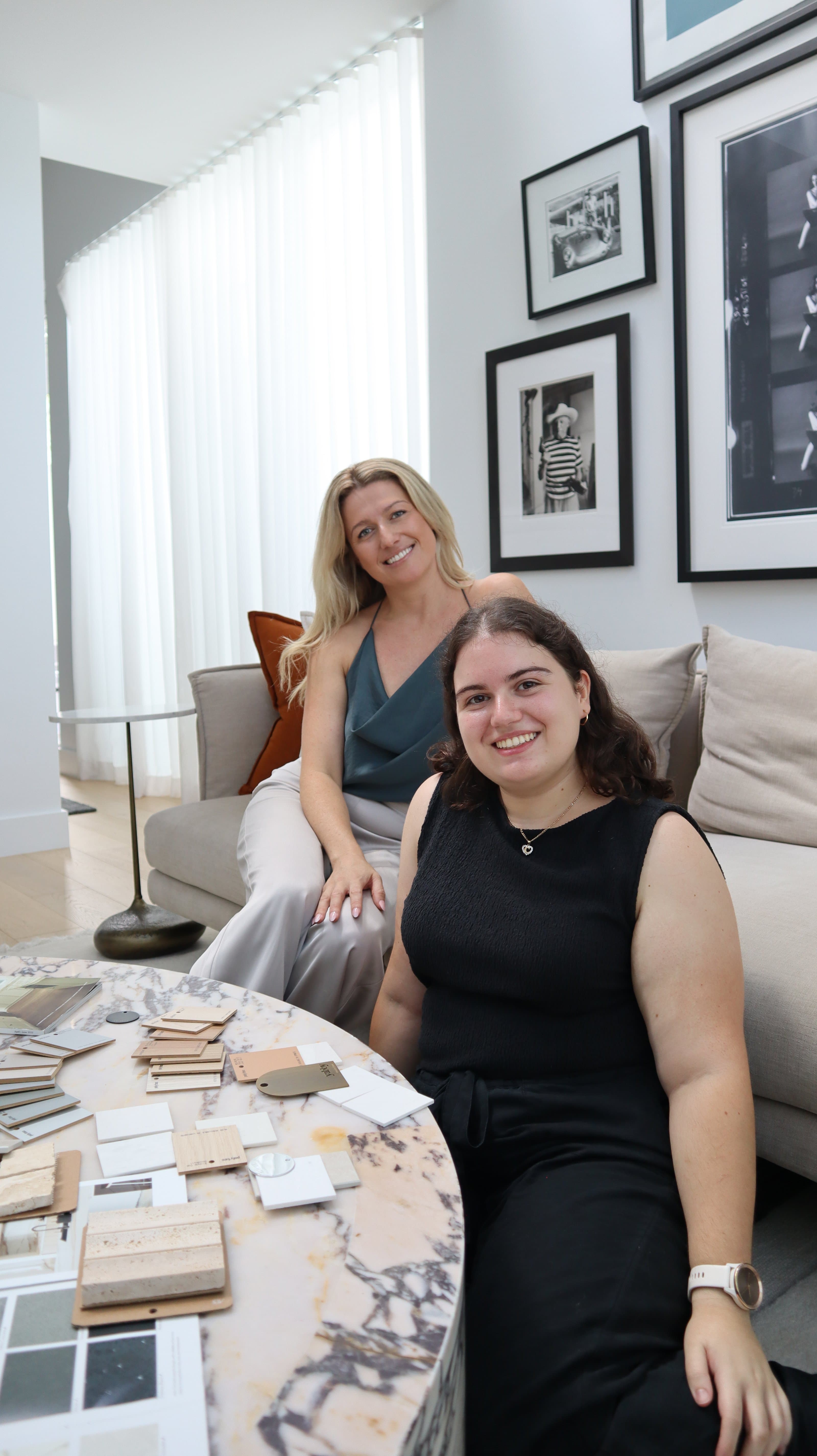 KBL Collective Co studio selecting materials and finishes for a Sydney home